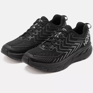 HOKA X OUTDOOR VOICES - CLIFTON 4, BARELY WORN BLACK - SIZE 11.5